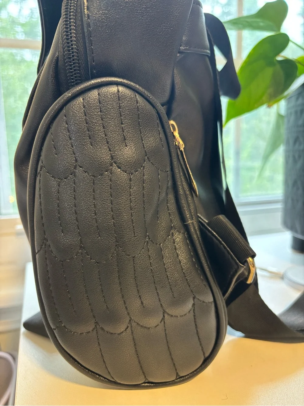 Gothic Owl PU Leather Mini Backpack – Kawaii Crossbody Bag Women